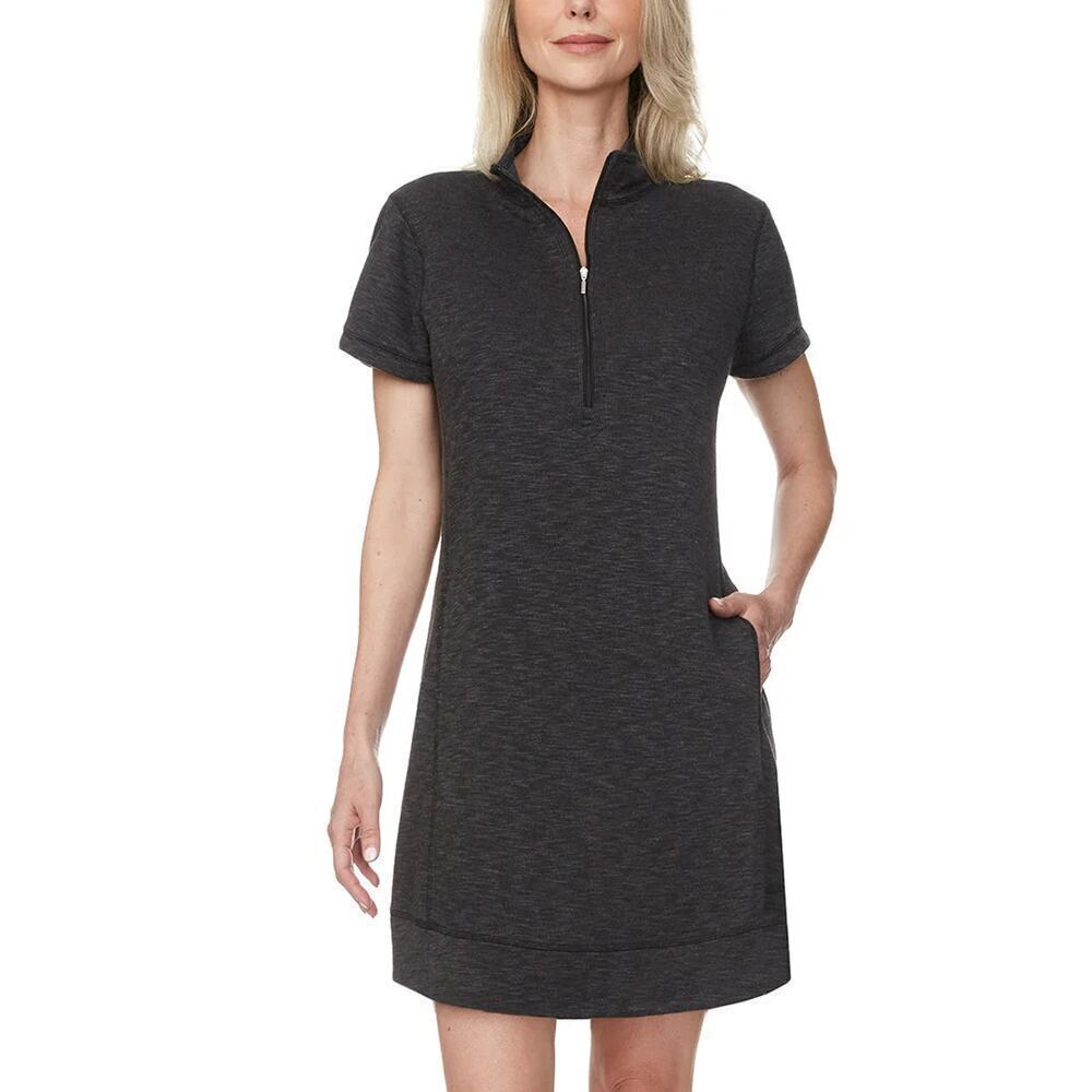 NWT Legendary Outfitters Women's Cotton Blend Quarter Zip Casual Mini Dress